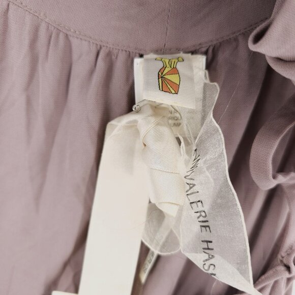 NWT ANNE VALERIE HASH Kelly Dress Parme Light Crepe Mauve Pink Couture MEDIUM - Picture 7 of 9